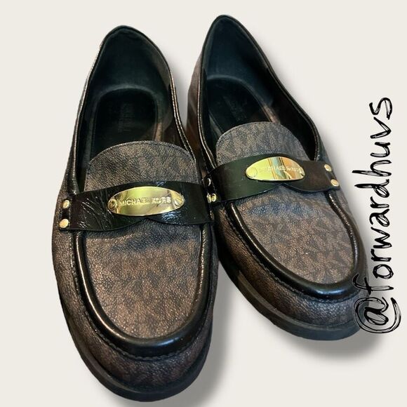 MICHAEL MICHAEL KORS Finley Logo Loafer – Size 7.5 M - Picture 1 of 10
